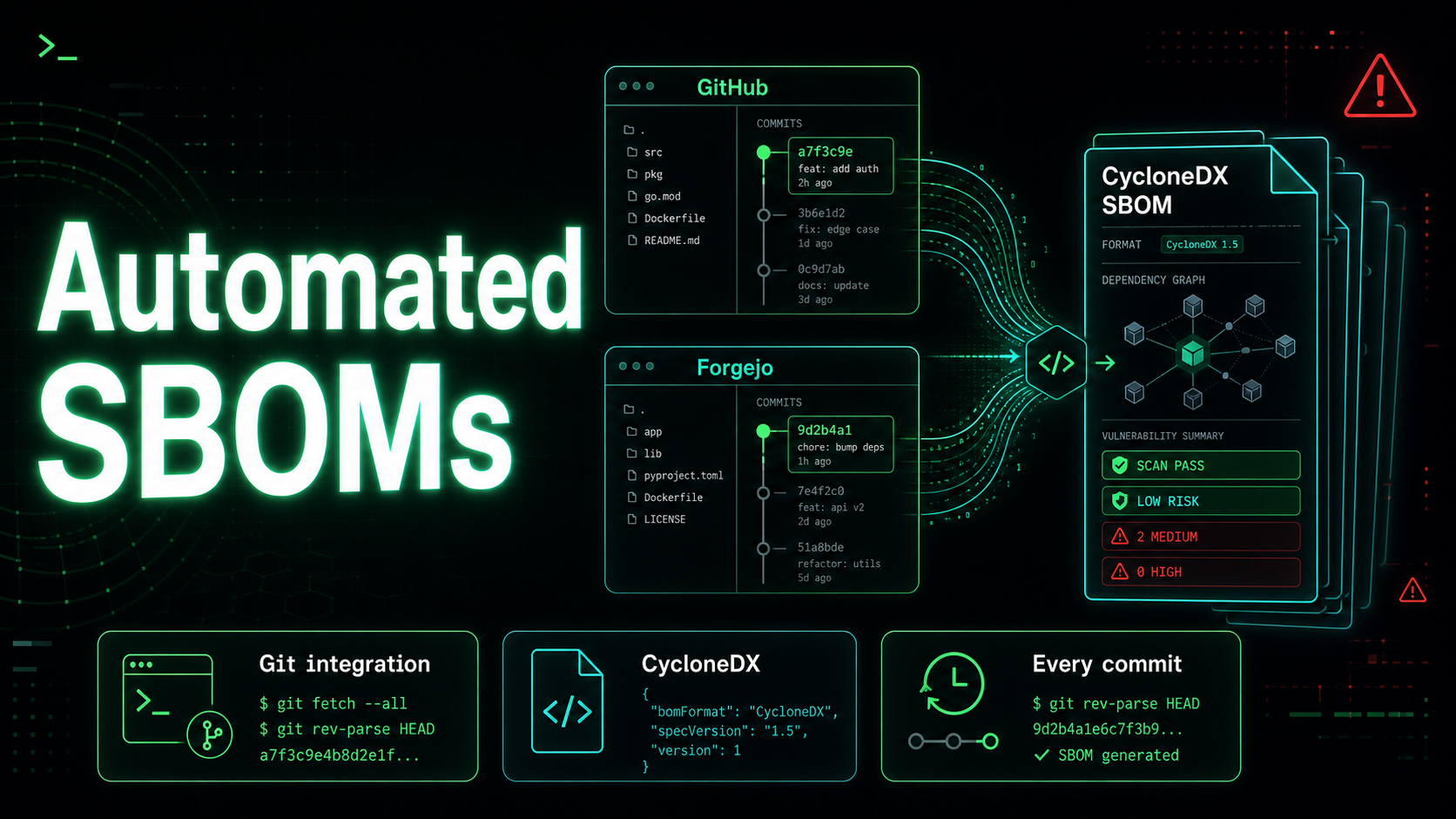 Automated SBOM generation with Git integration